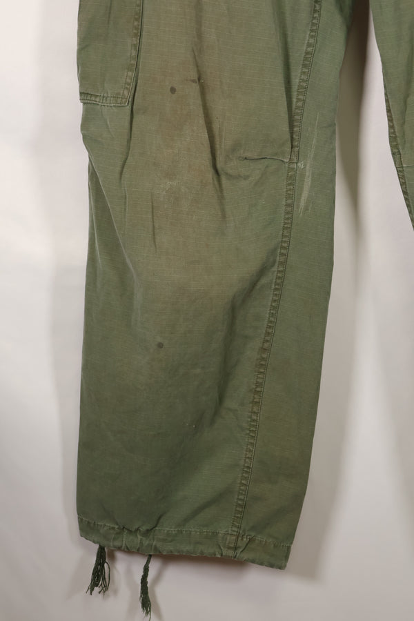 Circa 1967-68 M-S size 4th Model Jungle Fatigue pants, used, released by a movie company.