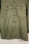 1971 Contract, Estimated Size: SMALL, OG-107 Utility Shirt, U.S. Navy, Original Tapes, Used