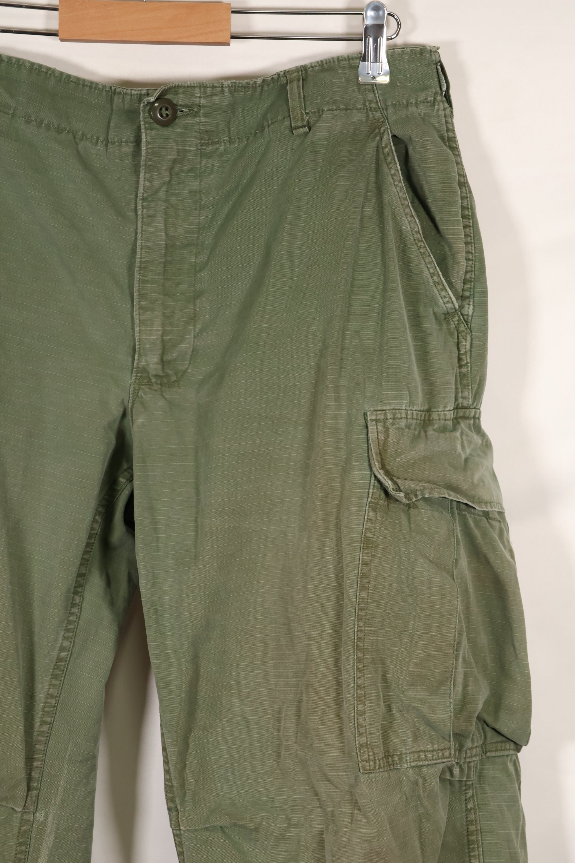 Circa 1967-68 M-S size 4th Model Jungle Fatigue pants, used, released by a movie company.