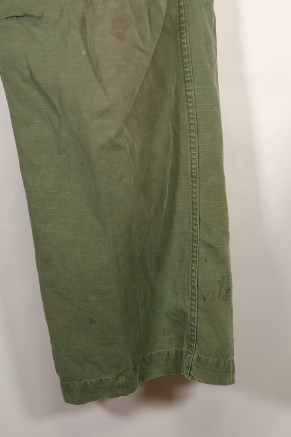 Circa 1967-68 M-S size 4th Model Jungle Fatigue pants, used, released by a movie company.