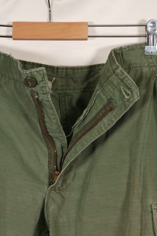 Circa 1967-68 M-S size 4th Model Jungle Fatigue pants, used, released by a movie company.