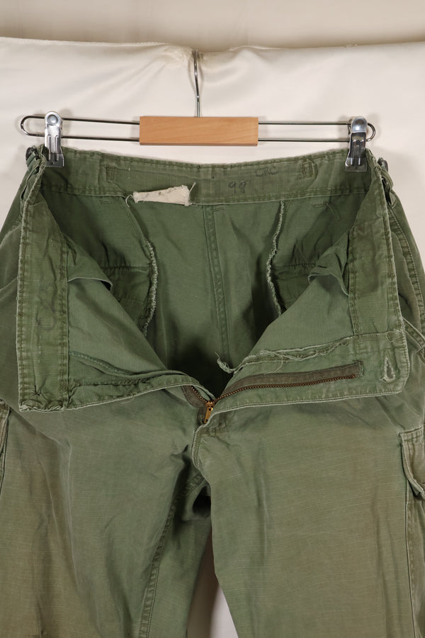 Circa 1967-68 M-S size 4th Model Jungle Fatigue pants, used, released by a movie company.