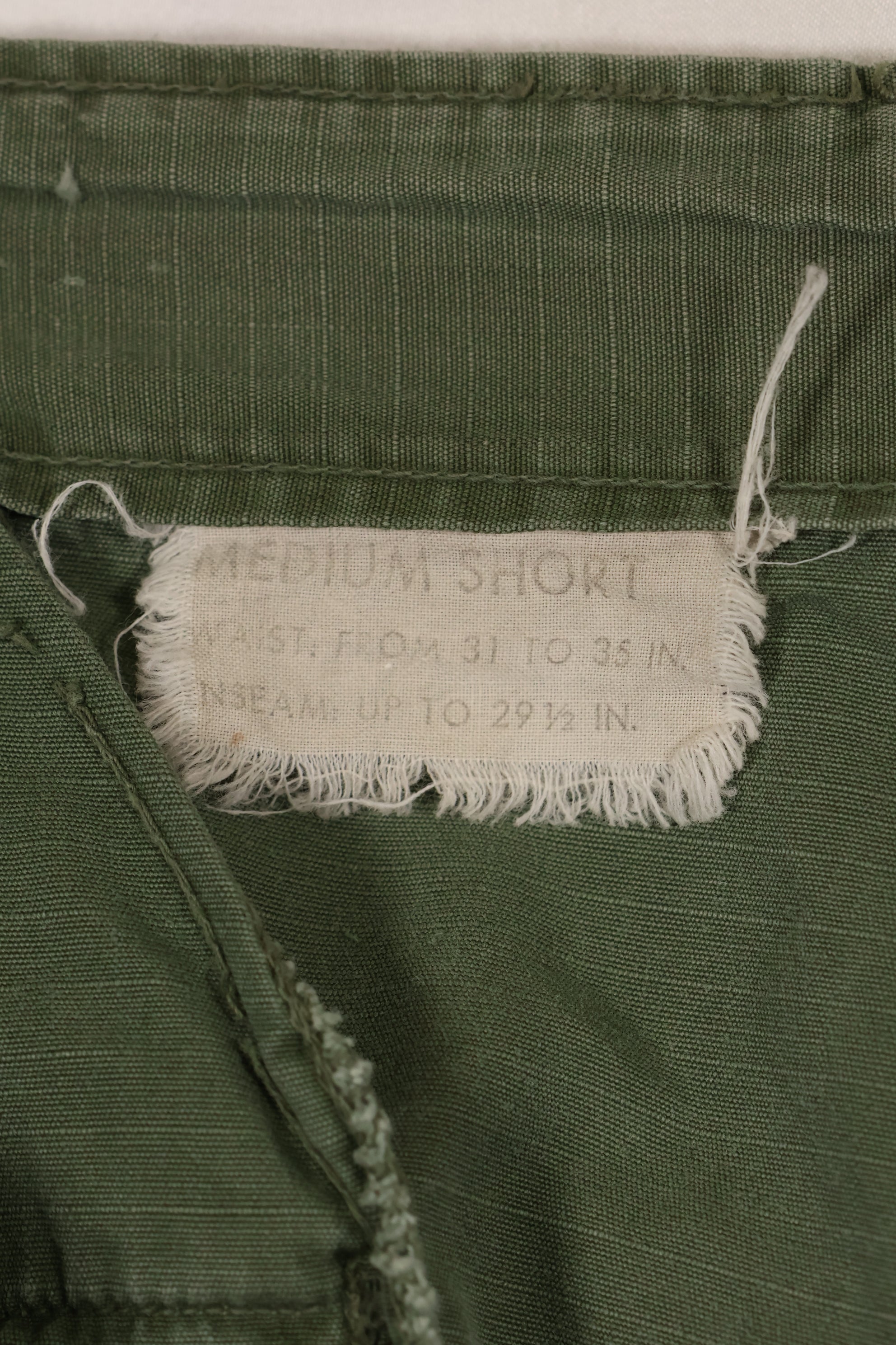 Circa 1967-68 M-S size 4th Model Jungle Fatigue pants, used, released by a movie company.