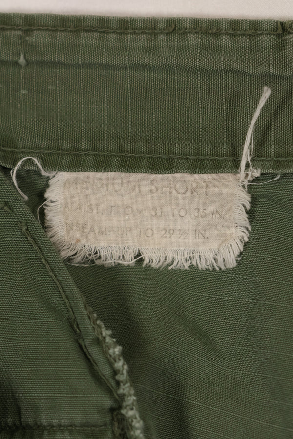 Circa 1967-68 M-S size 4th Model Jungle Fatigue pants, used, released by a movie company.