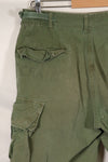 Circa 1967-68 M-S size 4th Model Jungle Fatigue pants, used, released by a movie company.