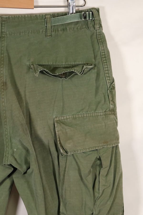 Circa 1967-68 M-S size 4th Model Jungle Fatigue pants, used, released by a movie company.