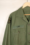 1968 Contract, Estimated Size: MEDIUM, OG-107, Utility Shirt, Aftermarket Patch, Used