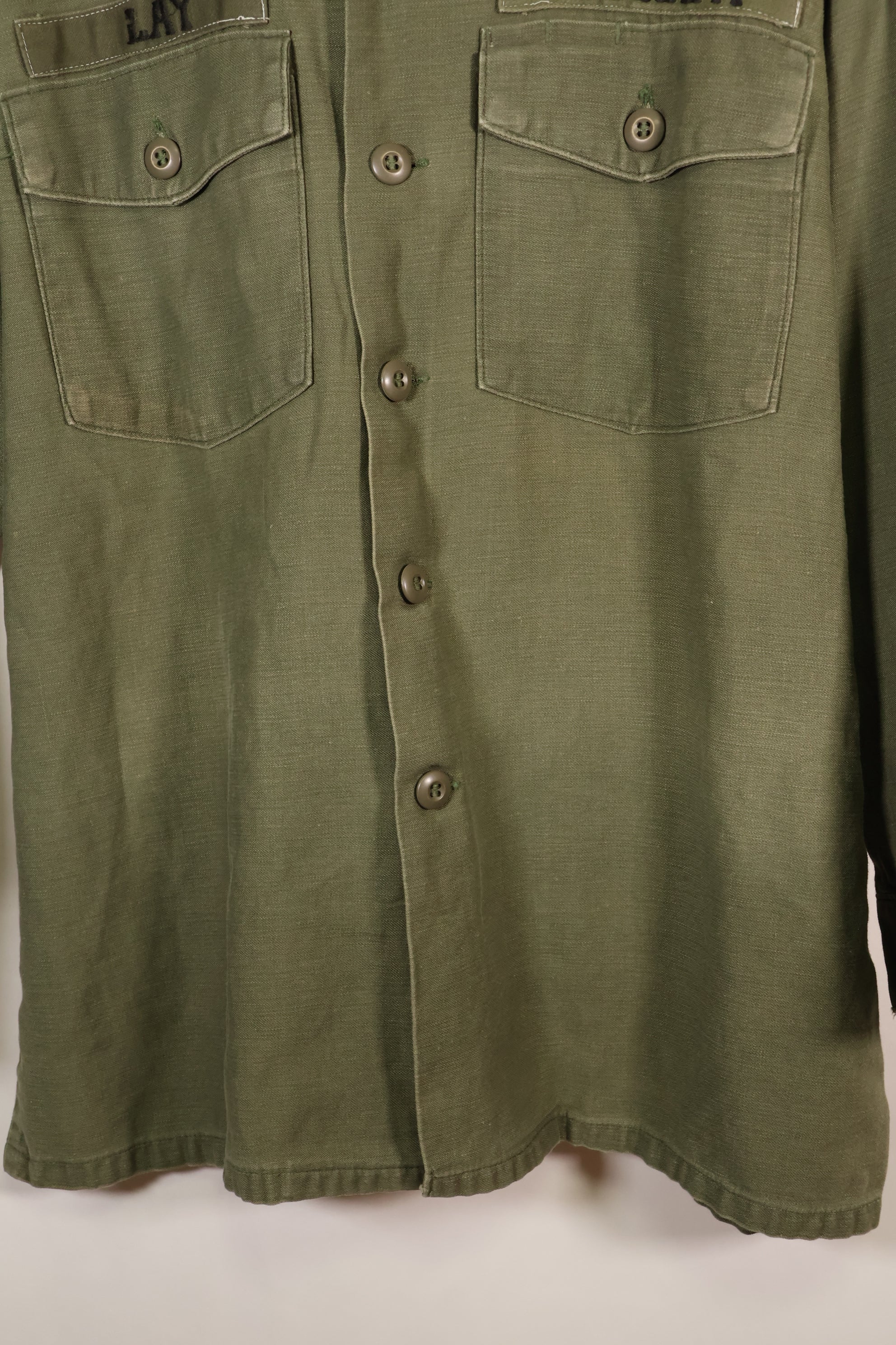 1975 Contract, 16 1/2 x 32, OG-107, Utility Shirt, With Added Patch, Used