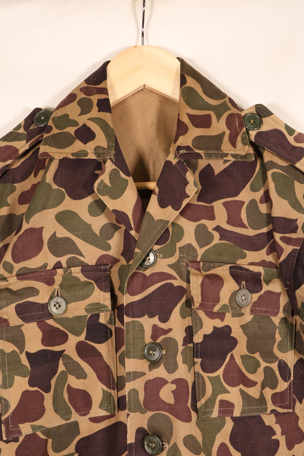 Early 1960s, Asian-style cut, CIDG, Beogam camouflage, locally made frogskin camouflage, used