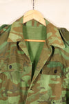 Early 1970s, Large Size, ARVN, South Vietnamese Airborne Division, Leaf Camouflage Shirt, Repaired, Used
