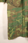 1969 Contract, S-S, ERDL Green Leaf Camo, Jungle Fatigue Jacket, Short-Sleeve Custom, Used