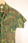 1969 Contract, S-S, ERDL Green Leaf Camo, Jungle Fatigue Jacket, Short-Sleeve Custom, Used