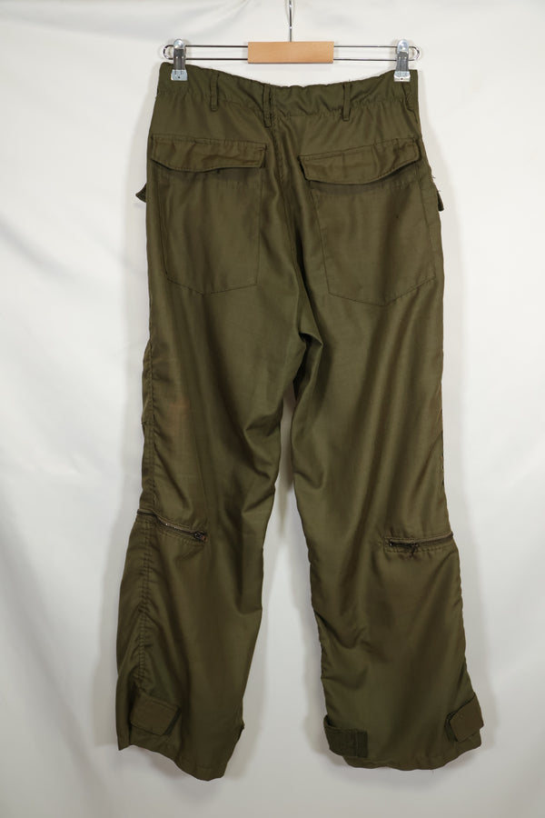 1971 Helicopter Pilot Flame Retardant Material Pants NOMEX S-R Used