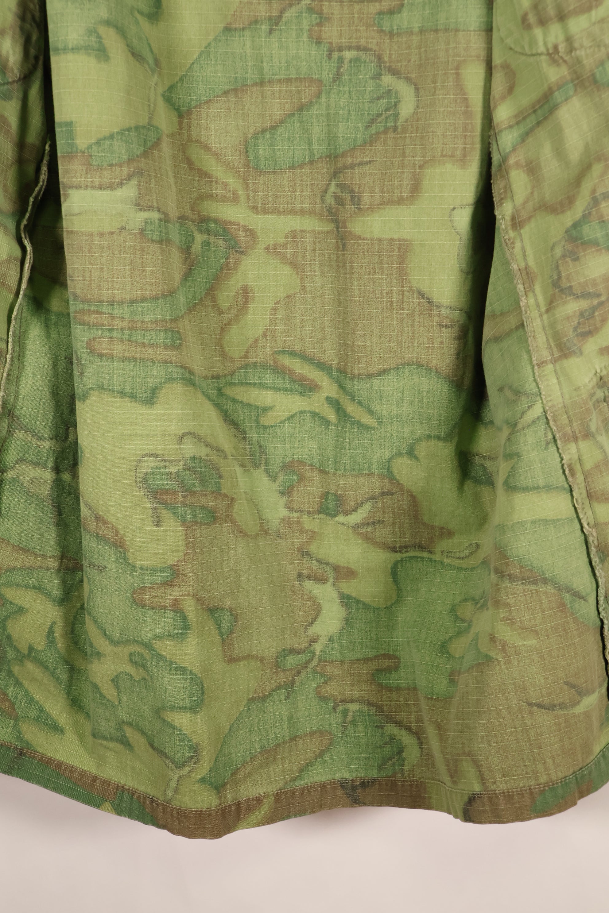 1969 Contract, S-S, ERDL Green Leaf Camo, Jungle Fatigue Jacket, Short-Sleeve Custom, Used