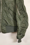 1970 Contract MEDIUM USAF L-2B Flight Jacket, Light Zone, Worn by Bill Eveland, Good Condition