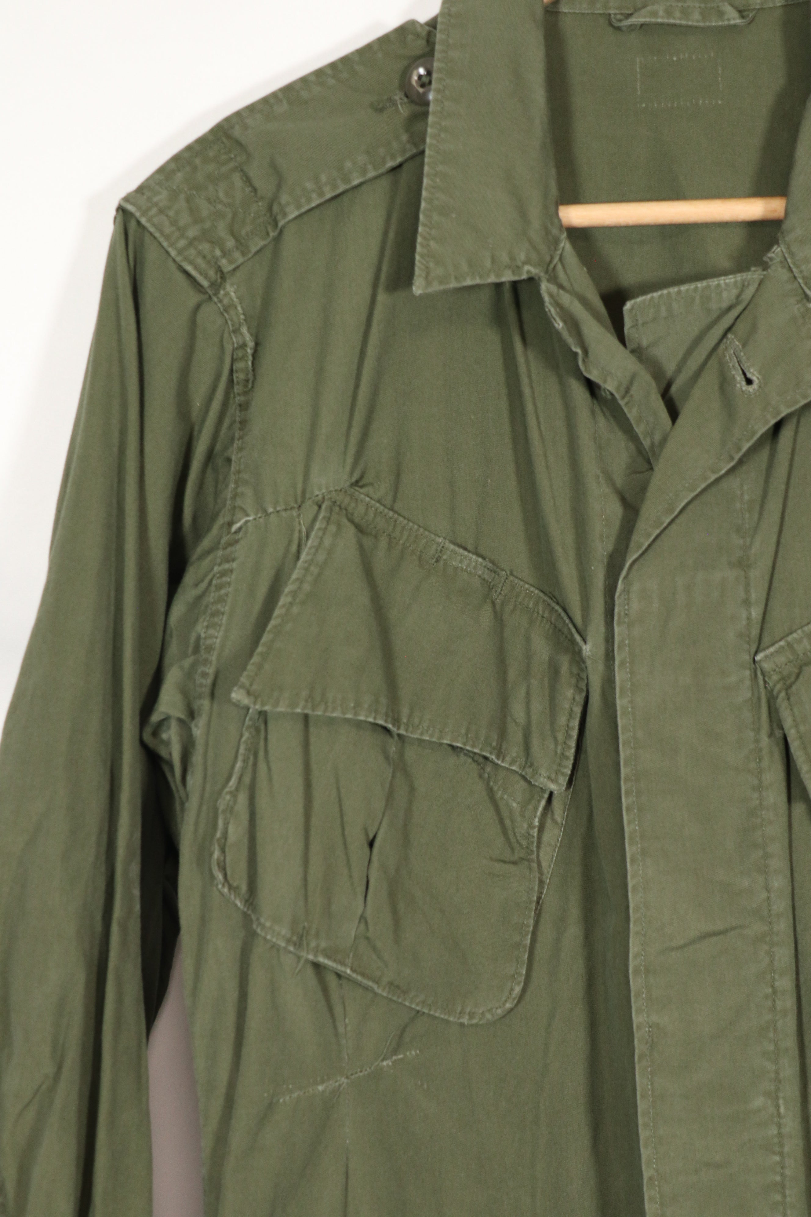 Real 2nd Model Jungle Fatigue Jacket, repaired, not faded