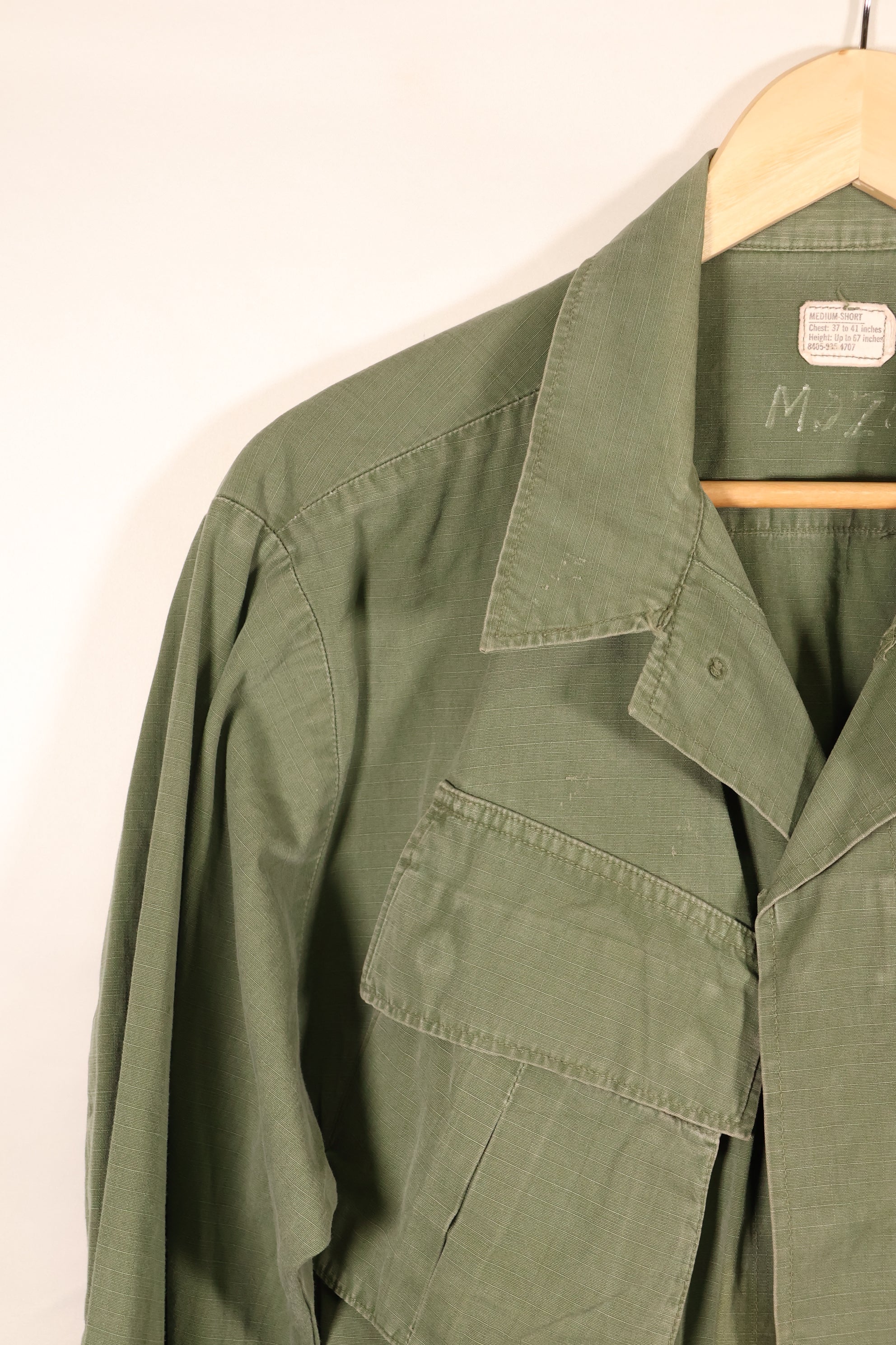 1969 Contract M-S 4th Model Jungle Fatigue Jacket—Faded—Used