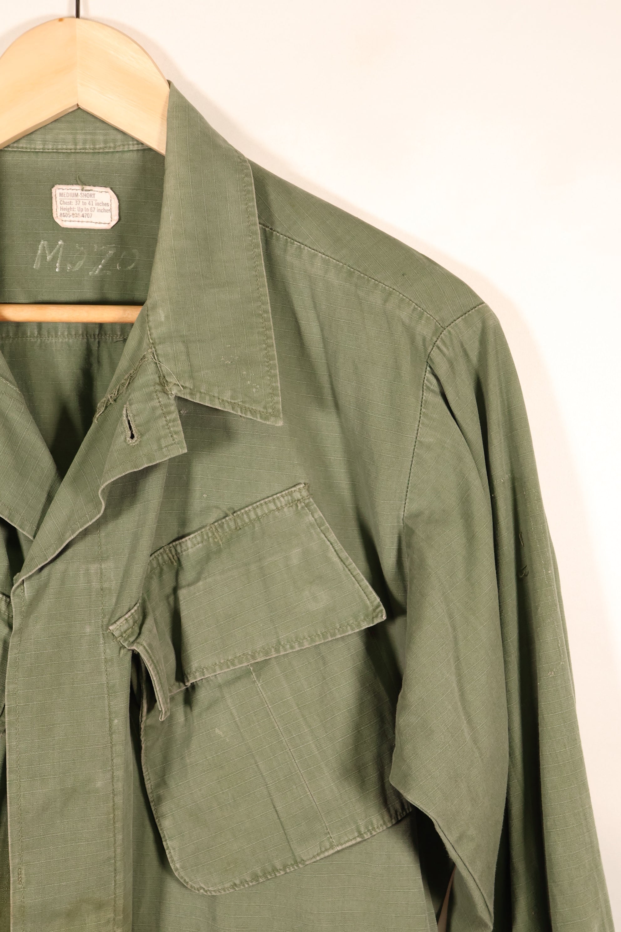 1969 Contract M-S 4th Model Jungle Fatigue Jacket—Faded—Used