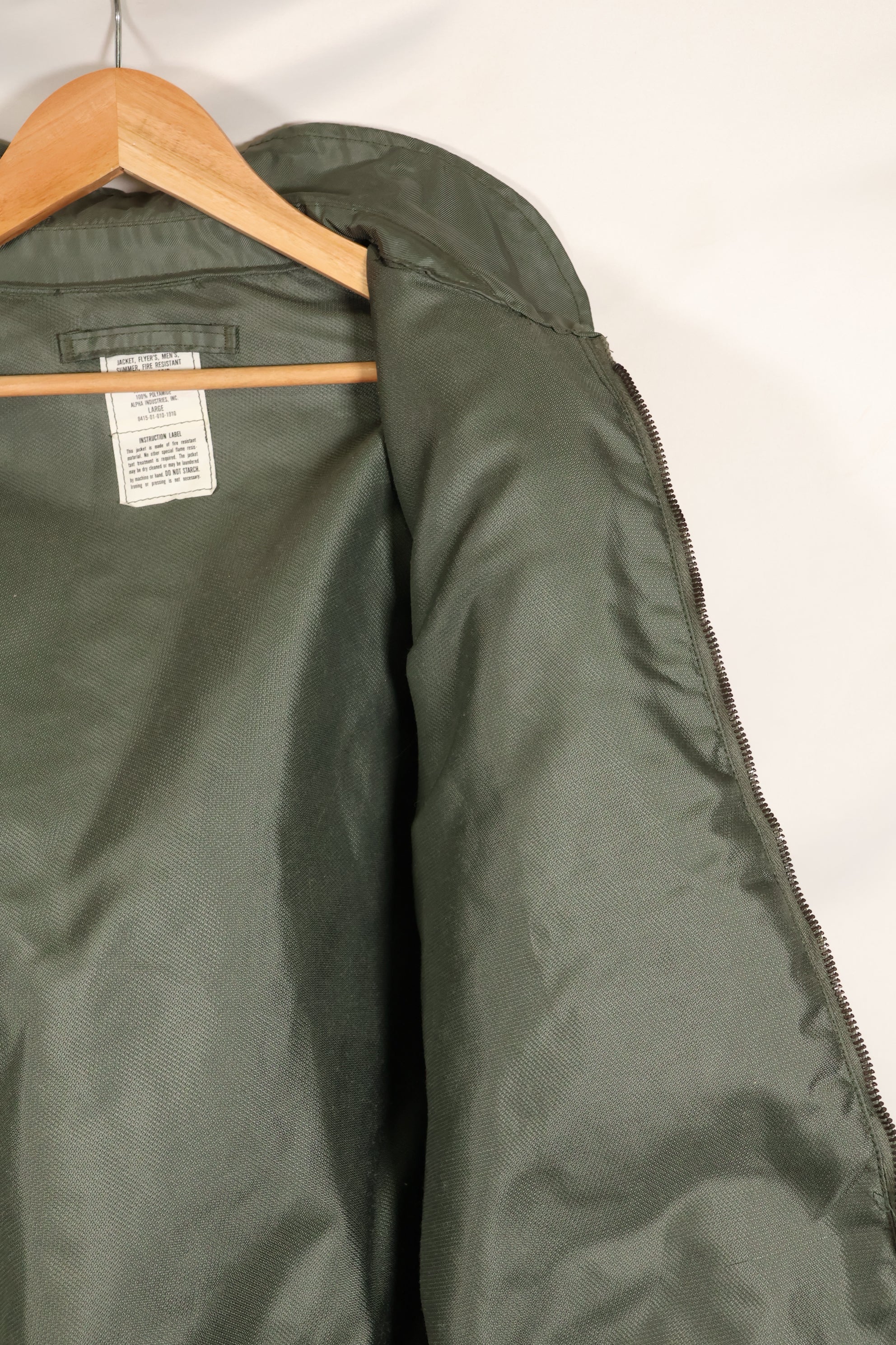 1981 Contract, LARGE, U.S. Navy, CWU-36P Flight Jacket, With Patches, Like-New Condition