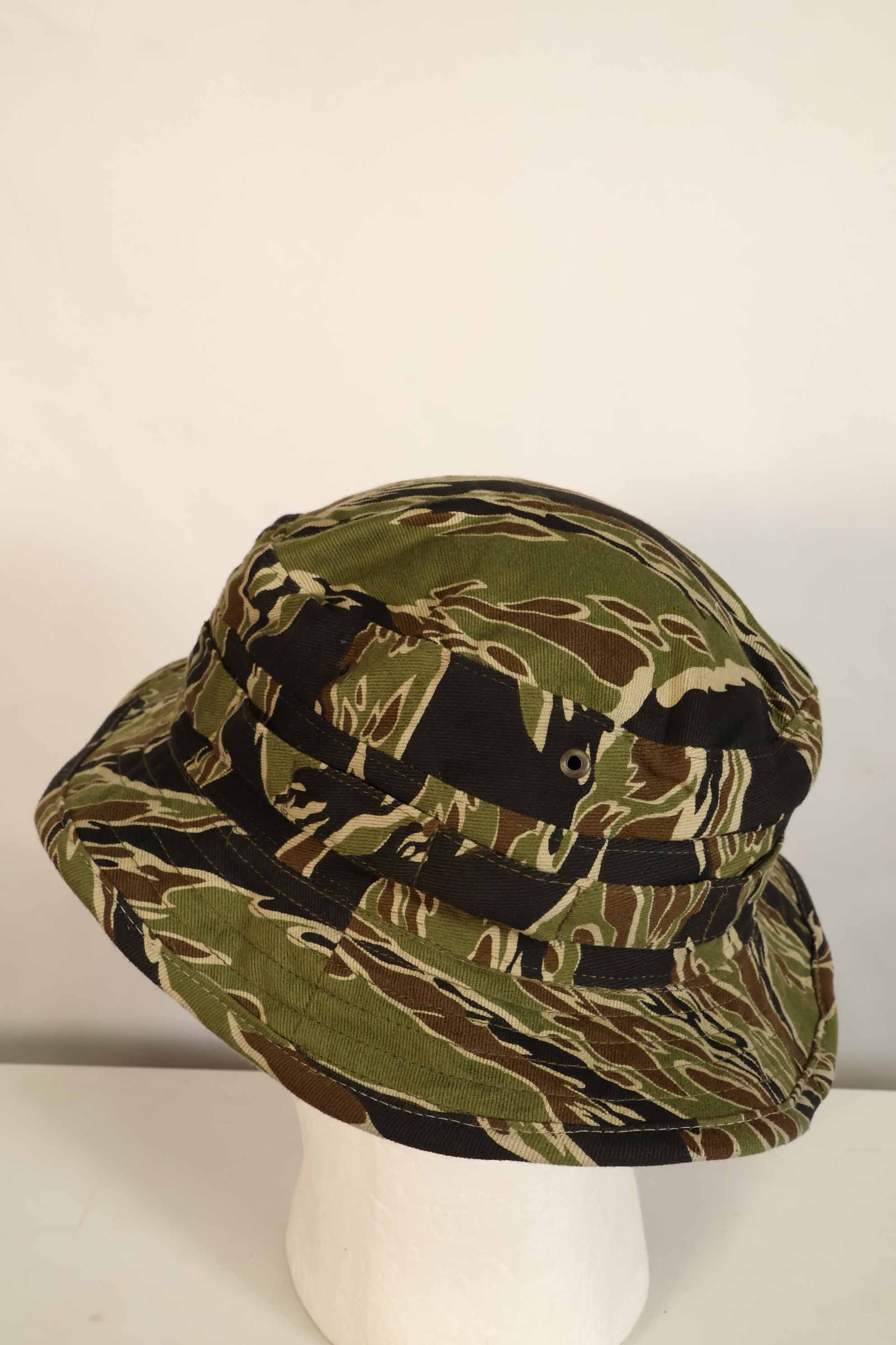 Limited quantity one-washed MILITARIA 1911 early Gold Tiger CISO cut boonie hat with short brim modification C