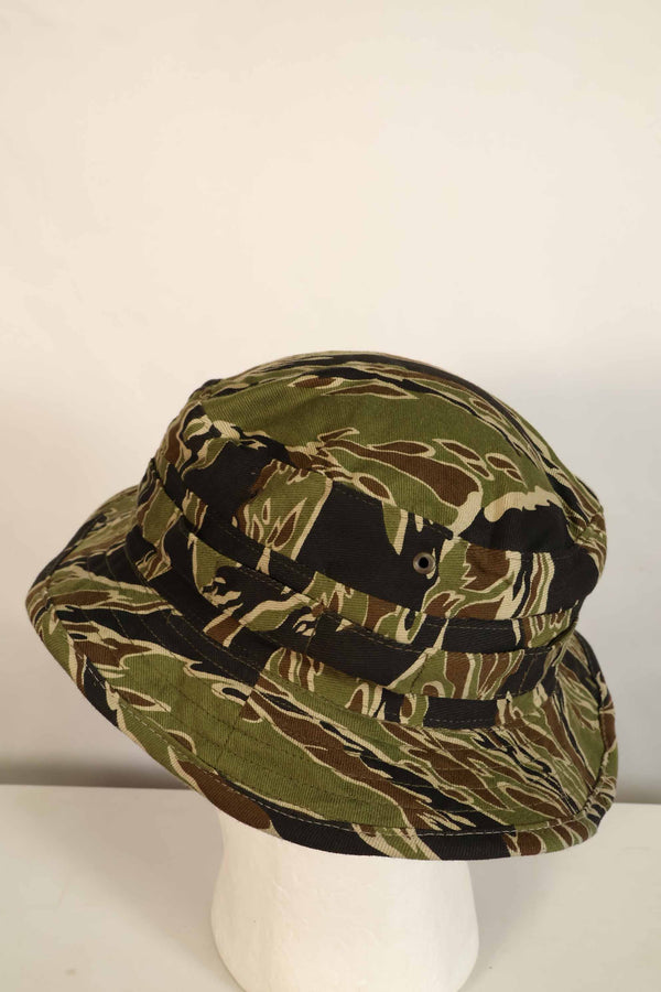 Limited quantity one-washed MILITARIA 1911 early Gold Tiger CISO cut boonie hat with short brim modification C