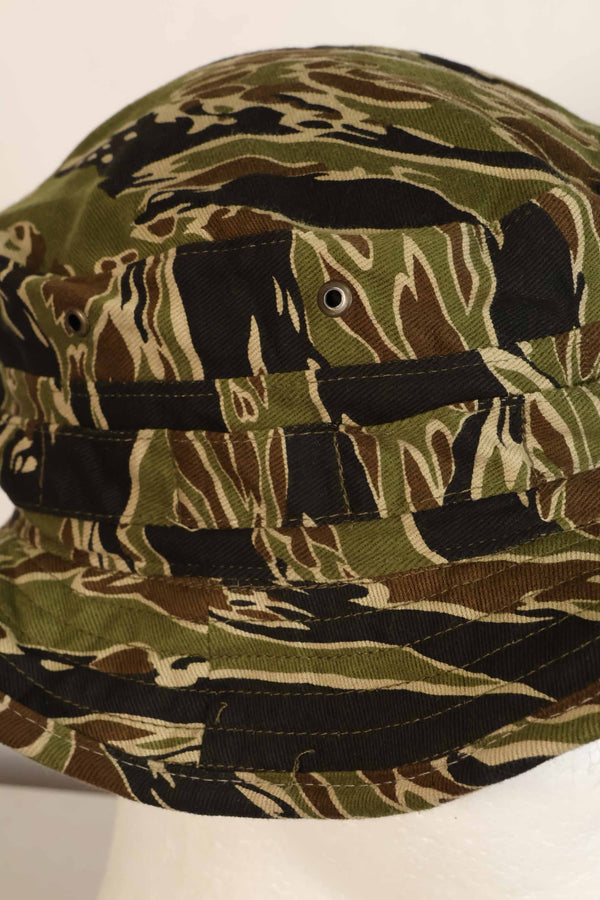 Limited quantity one-washed MILITARIA 1911 early Gold Tiger CISO cut boonie hat with short brim modification C