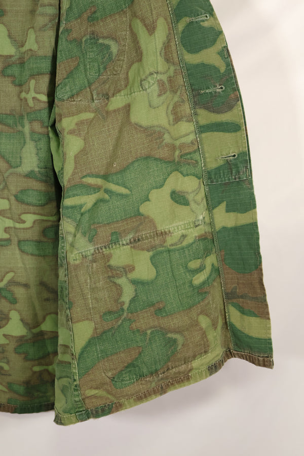 Circa 1968 S-R Ripstop SENTRY DOG MP ERDL Jungle Fatigue Jacket Used