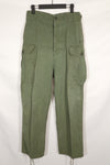 Real 1963 1st Model Jungle Fatigue Pants without leg ties, used.