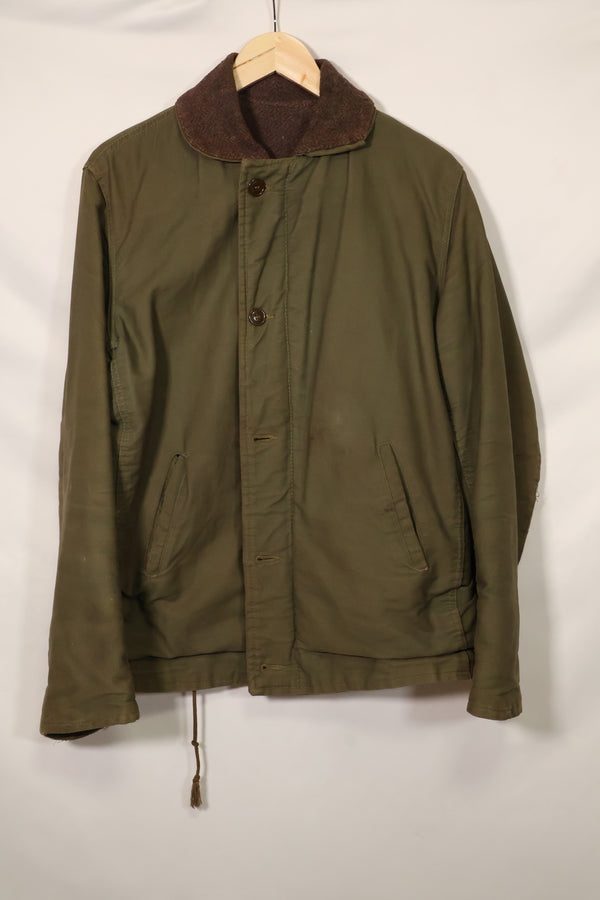 1950's U.S. Navy N-1 Deck Jacket, missing tags etc., buttons missing, used.