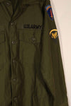 Real 1970s OG-107 utility shirt with patch, later used