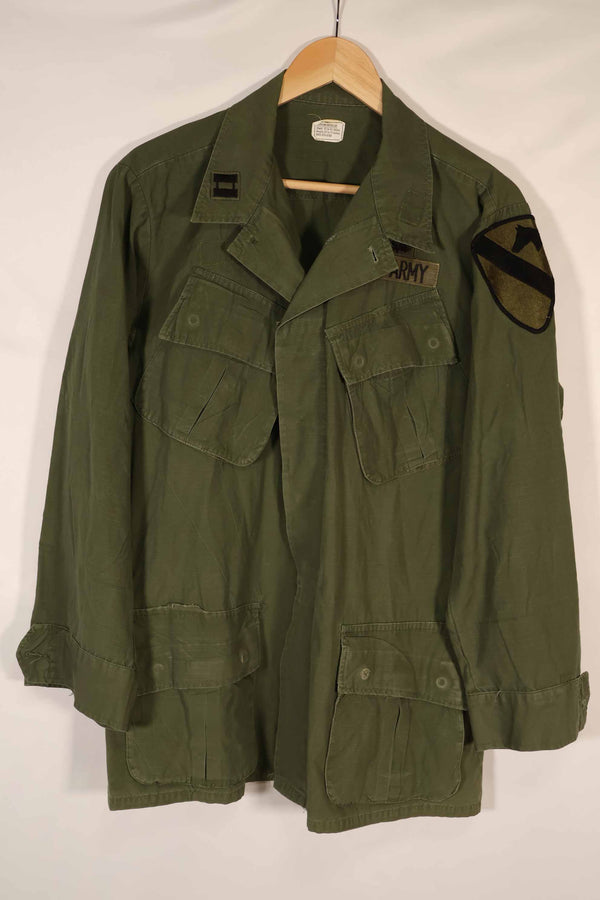 Real 1970 4th Model Jungle Fatigue Jacket M-R with insignia, used.