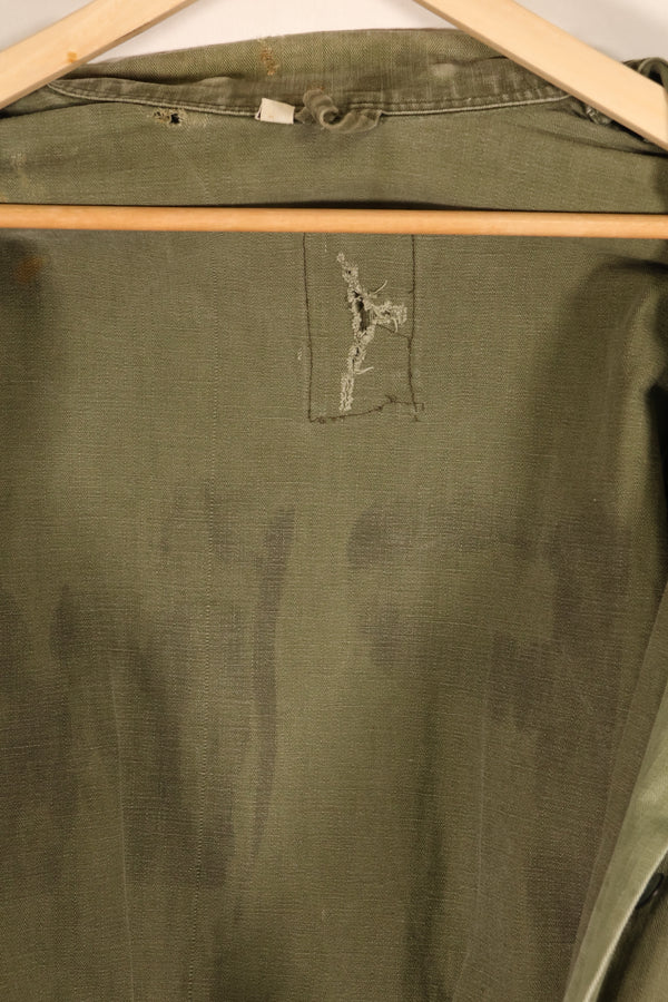1940s, 36R, U.S. Army Combat Coveralls, PW (Prisoner of War) item, faded, used