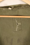 1940s, 36R, U.S. Army Combat Coveralls, PW (Prisoner of War) item, faded, used
