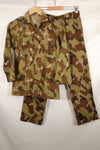 Real South Vietnam National Field Military Police Cloud Camouflage Top and Bottom Set, unused.