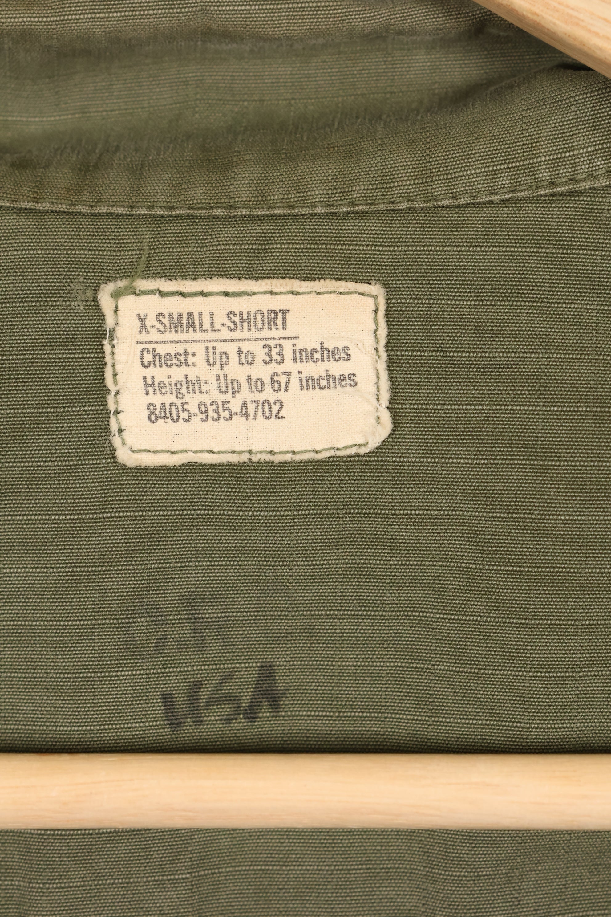 1968 Contract X-SMALL-SHORT 4th Model Jungle Fatigue Jacket Used Film Company Release