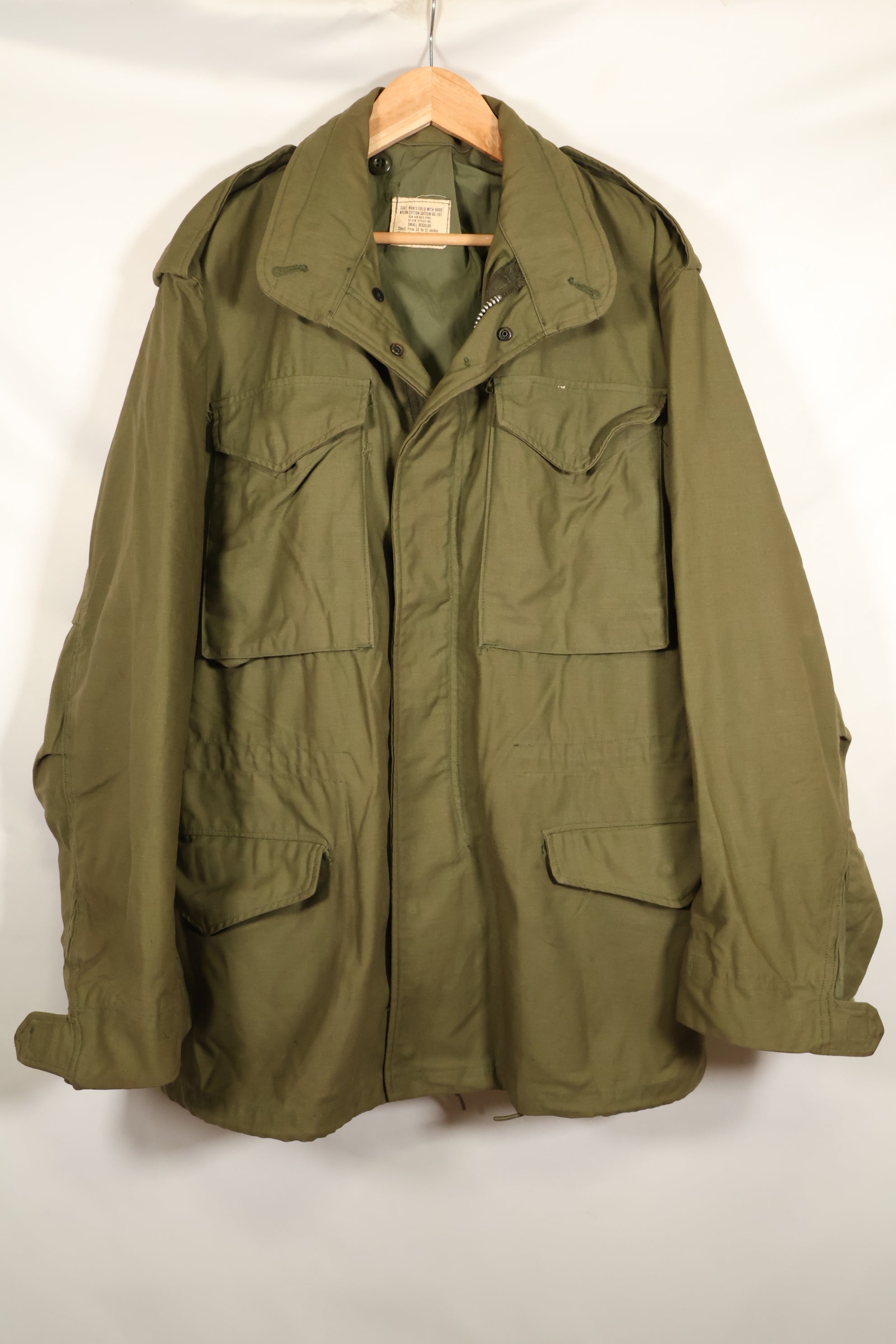 1969 Contract, S-R, 2nd Model, U.S. Army M65 Field Jacket, Good Condition, Used