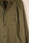 Real 1940s USMC M41 HBT Utility Jacket, US Marine Corps, missing pocket.