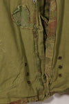 1950s French Army Lizard Camouflage TAP 47/53 Airborne Jacket with Israeli Stamp Used