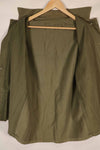 Real 1940s USMC M41 HBT Utility Jacket, US Marine Corps, missing pocket.