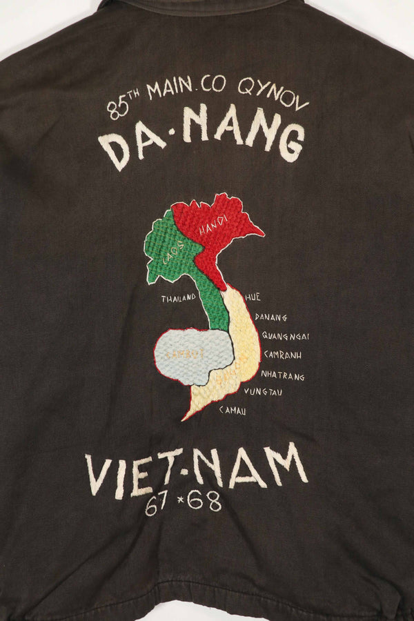 Real Vietnam War Tour Jacket DA-NANG 67-68 85th MAIN CO QYNOV Used