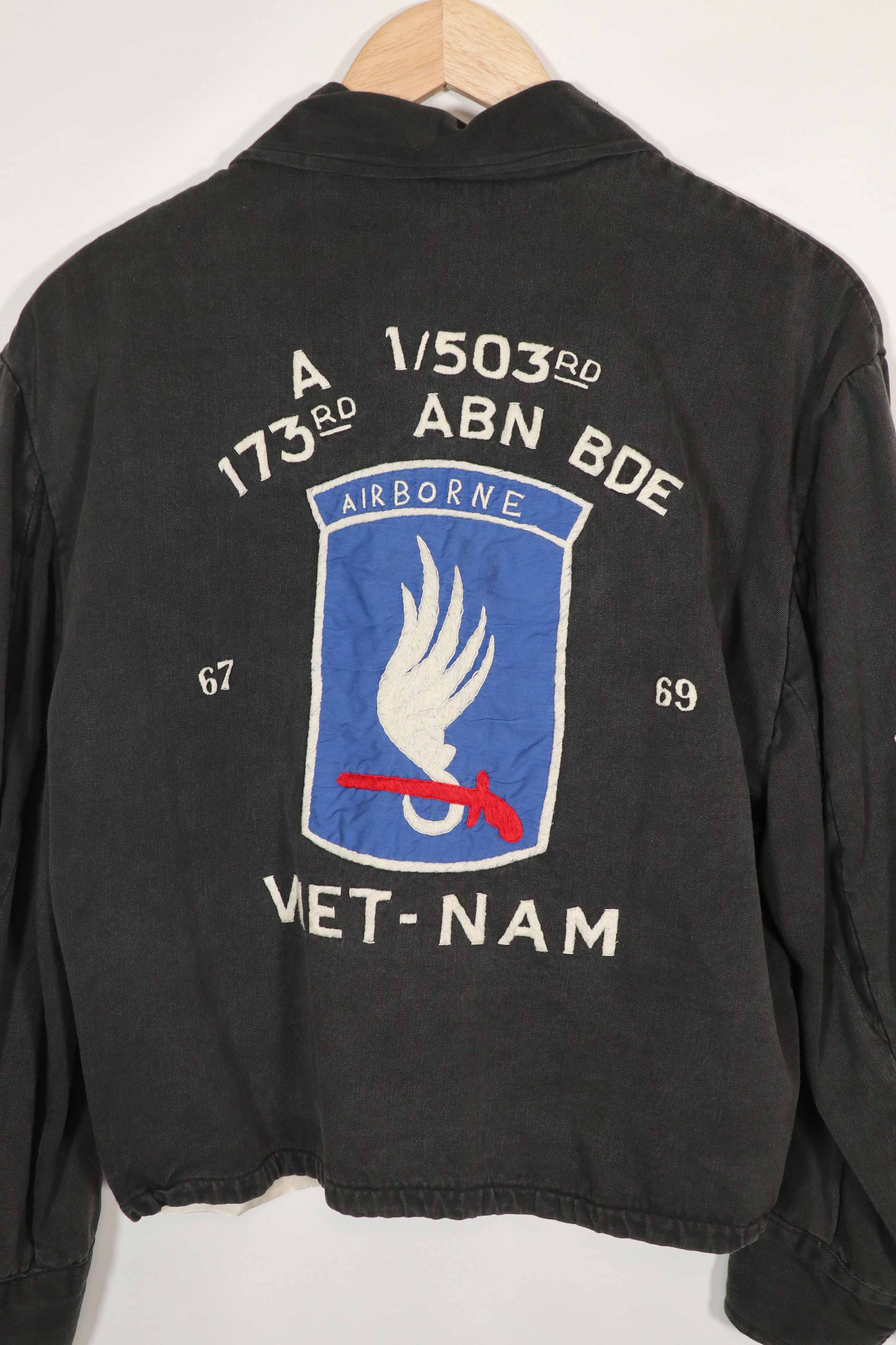 Real Vietnam War Tour Jacket 173rd Airborne Brigade 1967-1969 Rare