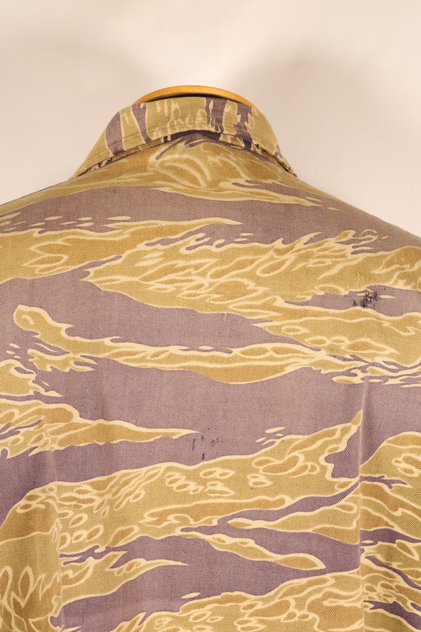 Late 1960s—Worn by a former MIKE FORCE advisor—Gold Tiger US-M shirt with modified zipper
