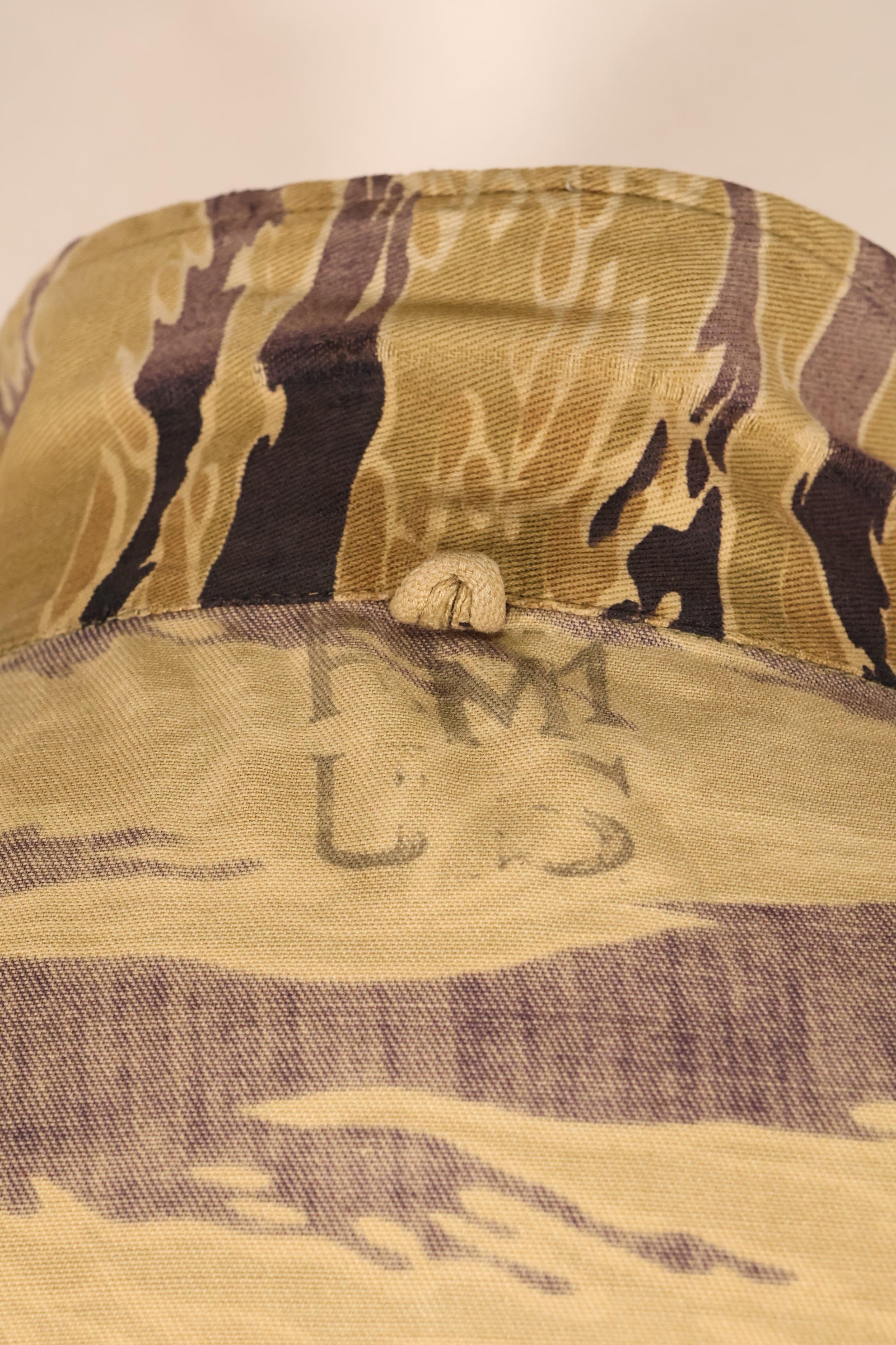 Late 1960s—Worn by a former MIKE FORCE advisor—Gold Tiger US-M shirt with modified zipper