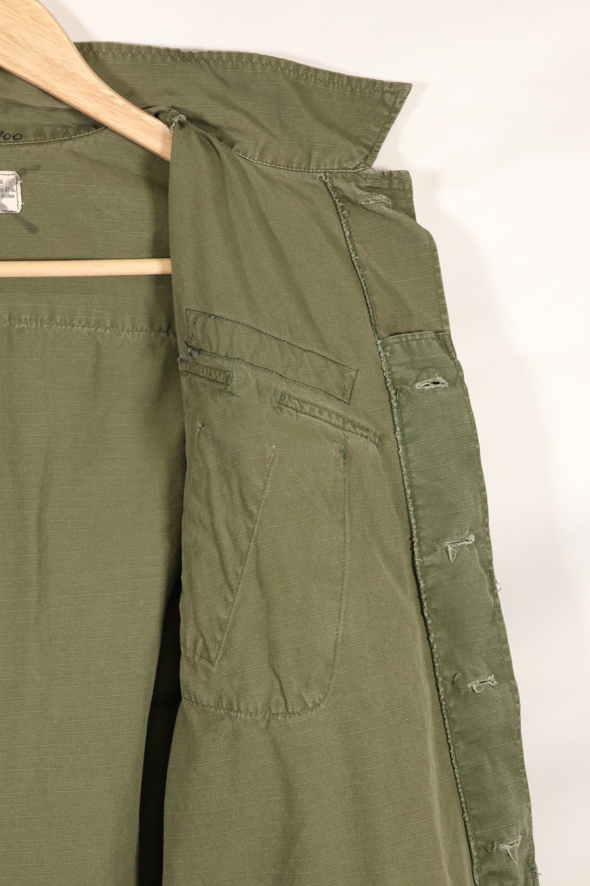 1969 Contract SMALL-REGULAR 4th Model Jungle Fatigue Jacket Used Film Company Release B