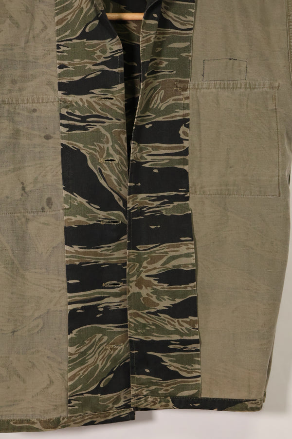 1960's Silver Tiger A-S Tiger Stripe Shirt with Patch, Interpreter Used