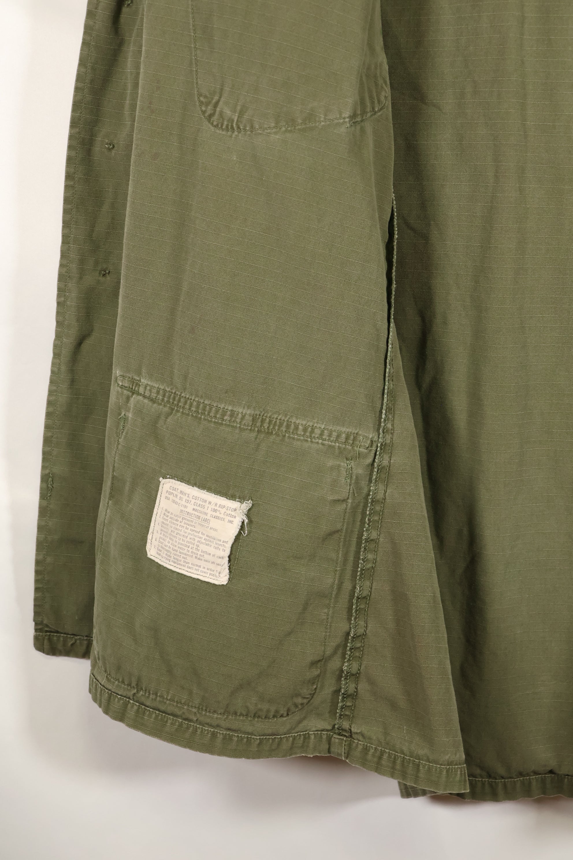 1969 Contract SMALL-REGULAR 4th Model Jungle Fatigue Jacket Used Film Company Release C