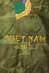 Real U.S. Army Poncho Liner Tour Jacket 1970-1971 TAY NINH CU CHI