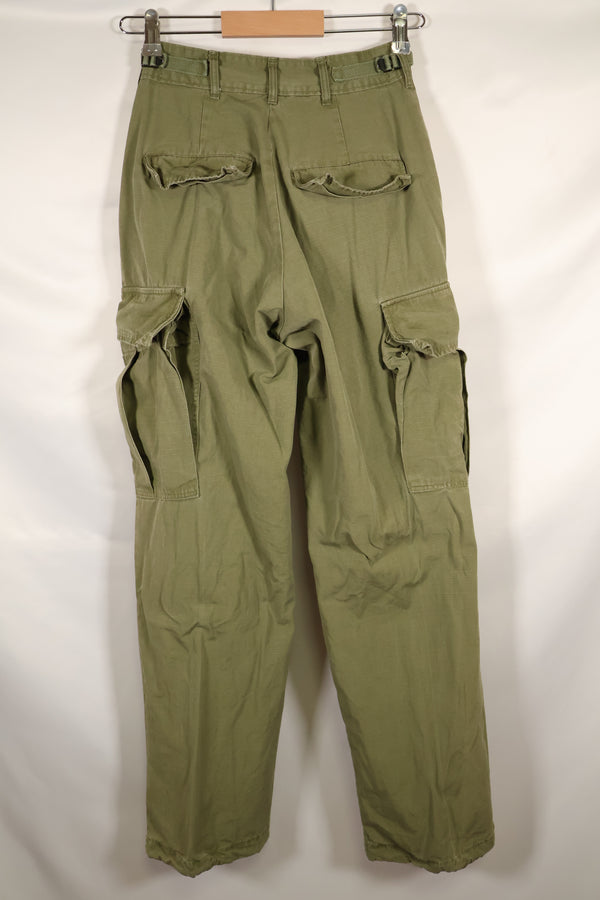 Circa 1967 XS-R size 4th Model Jungle Fatigue pants, used, released by a movie company.