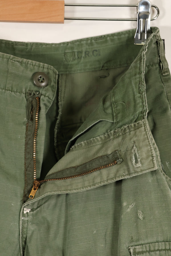 Circa 1968 S-R Size 4th Model Jungle Fatigue Pants, Used, Released by Film Company