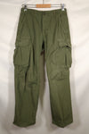 Circa 1969 S-R Size 4th Model Jungle Fatigue Pants, Used, Released by Film Company